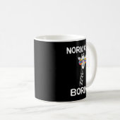 Dieses lustige Grafikdesign zeigt Giraffen mit Co Kaffeetasse (VorderseiteRechts)