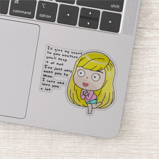 Dieses Mädchen Aufkleber (Detail)