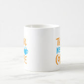 Dieses Mädchen braucht einen Kaffee! Coffein-Treib Kaffeetasse (Mittel)