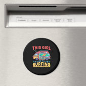 Dieses Mädchen geht surfen Magnet (In Situ (Geschirrspüler))