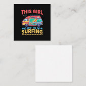 Dieses Mädchen geht surfen Mitteilungskarte (Vorne/Hinten)