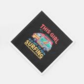 Dieses Mädchen geht surfen Serviette (Ecke)