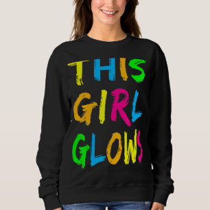 Dieses Mädchen glänzt das Retro-Party der 80er Jah Sweatshirt