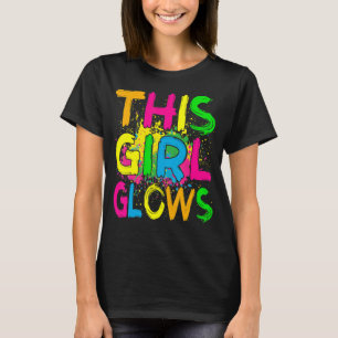 Dieses Mädchen glänzt das Retro-Party der 80er Jah T-Shirt