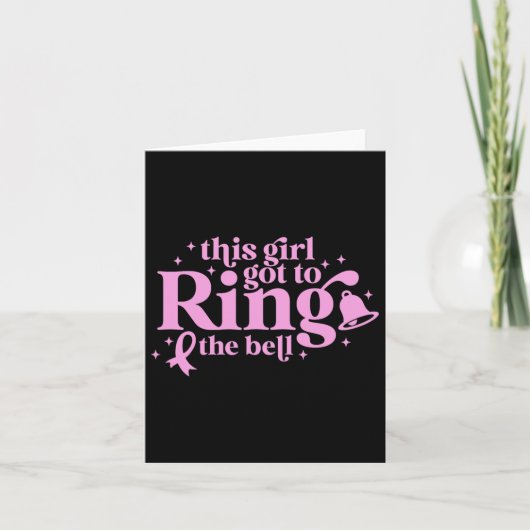 Dieses Mädchen Got, das Glockenende der Chemo-Brus Karte (Vorderseite)