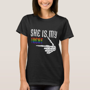 Dieses Mädchen Got, das Glockenende der Chemo-Brus T-Shirt