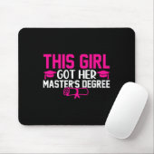 Dieses Mädchen Got ihren Master-Abschluss-Abschlus Mousepad (Mit Mouse)