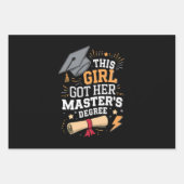 Dieses Mädchen Got ihren Master-Grad-Abschluss Geschenkpapier Set (Vorderseite)