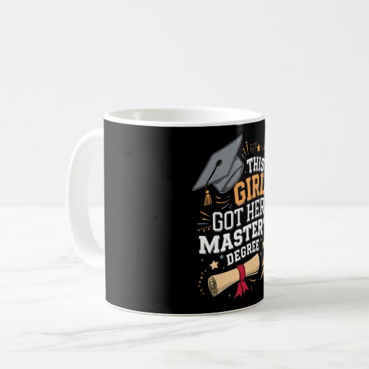 Dieses Mädchen Got ihren Master-Grad-Abschluss Kaffeetasse (Vorderseite Links)