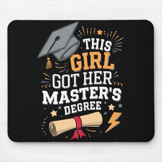 Dieses Mädchen Got ihren Master-Grad-Abschluss Mousepad (Vorne)