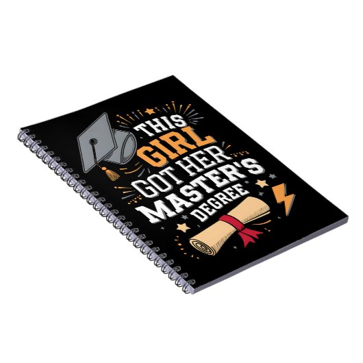 Dieses Mädchen Got ihren Master-Grad-Abschluss Notizblock (Rechte Seite)