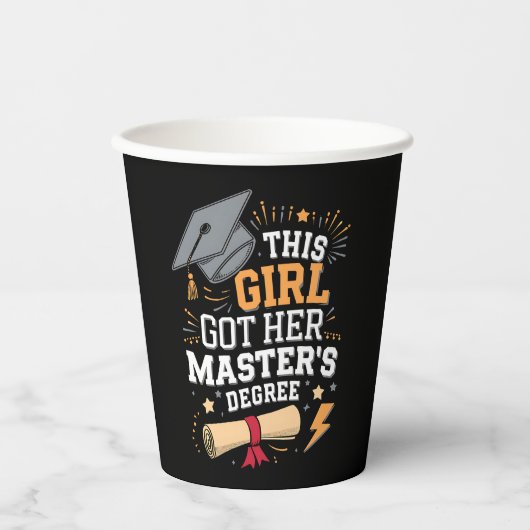 Dieses Mädchen Got ihren Master-Grad-Abschluss Pappbecher (Vorderseite)