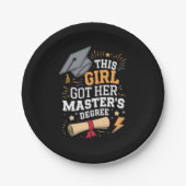 Dieses Mädchen Got ihren Master-Grad-Abschluss Pappteller (Vorderseite)