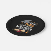 Dieses Mädchen Got ihren Master-Grad-Abschluss Pappteller (Schrägansicht)