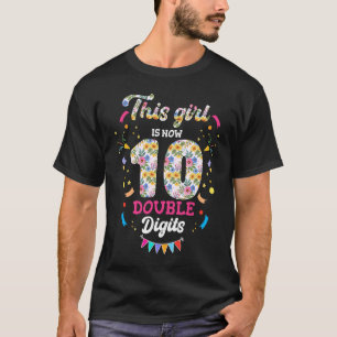 Dieses Mädchen hat jetzt 10 doppelte Ziffern zum 1 T-Shirt