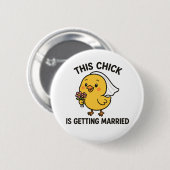 Dieses Mädchen heiratet Button (Vorne & Hinten)