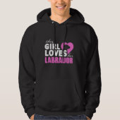 Dieses Mädchen  ihren Labrador Männersohle Hoodie (Vorderseite)
