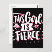 Dieses Mädchen ist die Ermächtigung des Mädchen du Postkarte (Vorne/Hinten)