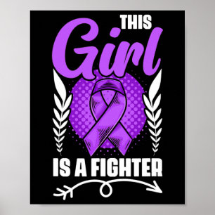 Dieses Mädchen ist ein Kämpfer Epilepsie Überleben Poster