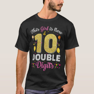 Dieses Mädchen ist jetzt 10 Jahre alt, doppelt gez T-Shirt