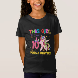 Dieses Mädchen ist jetzt 10 zweistellig - 10. Gebu T-Shirt