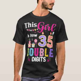 Dieses Mädchen ist jetzt 35 1989 Jahre doppelte Ge T-Shirt