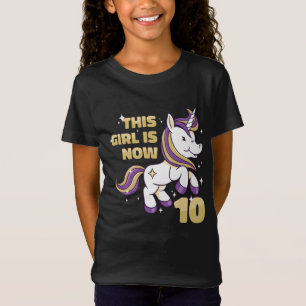 Dieses Mädchen ist jetzt Double Digits 10. Geburt T-Shirt