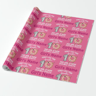 Dieses Mädchen ist jetzt zweistellig, 10. Geburtst Geschenkpapier