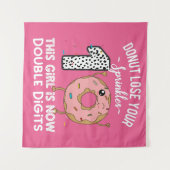 Dieses Mädchen ist jetzt zweistellig, 10. Geburtst Wandteppich (Vorderseite (Horizontal))