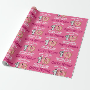 Dieses Mädchen ist jetzt zweistellig 10. Geburtsta Geschenkpapier