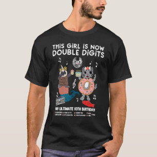 Dieses Mädchen ist zweistellig, die zehnte Geburts T-Shirt