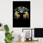 Dieses Mädchen kann klassisch jagen Poster (Heimbüro)