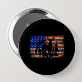 Dieses Mädchen kann lebenswichtig jagen Button (Vorne & Hinten)