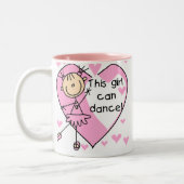 Dieses Mädchen kann T - Shirts und Geschenke Zweifarbige Tasse (Links)