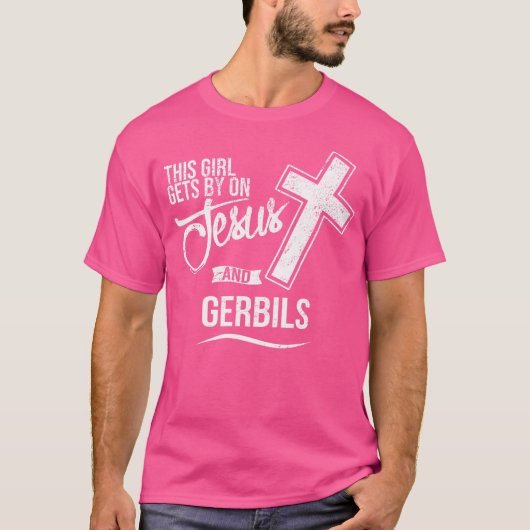 Dieses Mädchen kommt von Jesus und Gerbils religiö T-Shirt (Vorderseite)