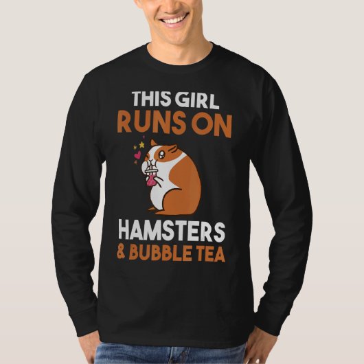 Dieses Mädchen läuft auf Bubble Tee und Hamstern (Vorderseite)