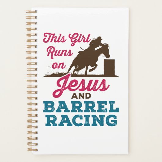 Dieses Mädchen läuft auf Jesus und Barrel Racing Planer (Vorderseite)