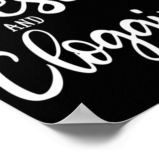 Dieses Mädchen läuft auf Jesus und Clogging Gesche Poster (Ecke)