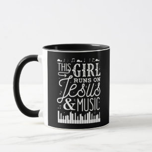 Dieses Mädchen läuft auf Jesus und Country Musik Tasse