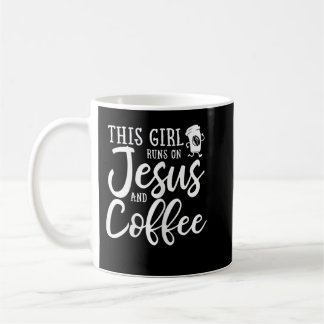 Dieses Mädchen läuft auf Jesus und Kaffee Christli Kaffeetasse