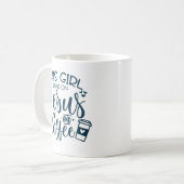 Dieses Mädchen läuft auf Jesus und Kaffee Christli Kaffeetasse (Vorderseite Links)