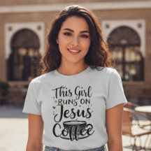 Dieses Mädchen läuft auf Jesus und Kaffee Christli