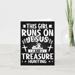 Dieses Mädchen läuft auf Jesus und Schatzsuche Karte