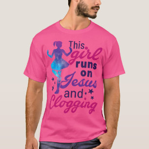 Dieses Mädchen läuft auf Jesus und sperrt Niedlich T-Shirt