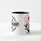 Dieses Mädchen läuft auf Sarcasm und Kaffee-Tasse Tasse (Zentrum)