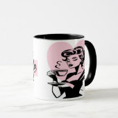 Dieses Mädchen läuft auf Sarcasm und Kaffee-Tasse Tasse (VorderseiteRechts)