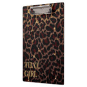 Dieses Mädchen Leopardendruck Clipboard Klemmbrett (Links)