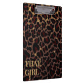 Dieses Mädchen Leopardendruck Clipboard Klemmbrett (Rechts)