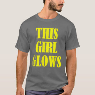 Dieses Mädchen leuchtet 80er Retro Neon Party T - T-Shirt
