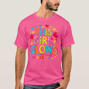 Dieses Mädchen leuchtet für Frauen Mädchen Gefärbt T-Shirt